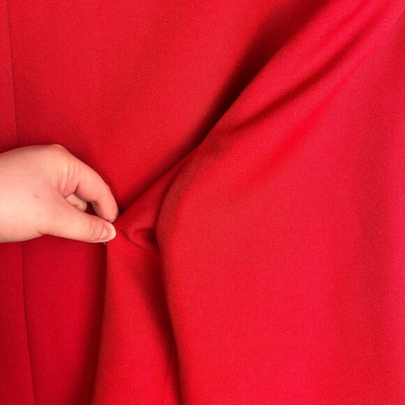 VTG LESLIE FAY HABERDASHERY | Red Single Breasted Classic Blazer | Women's 20W - Picture 8 of 8